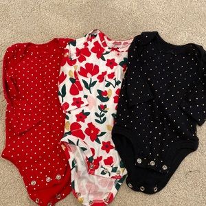 Carters holiday onesies set of 3